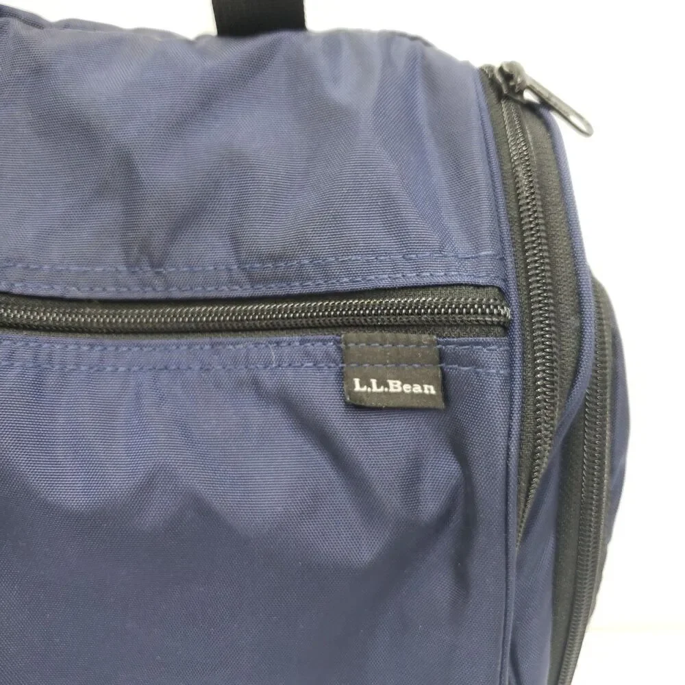 L.L.Bean Personal Organizer Hanging Travel Toiletry Bag Navy Blue Medium Unisex
